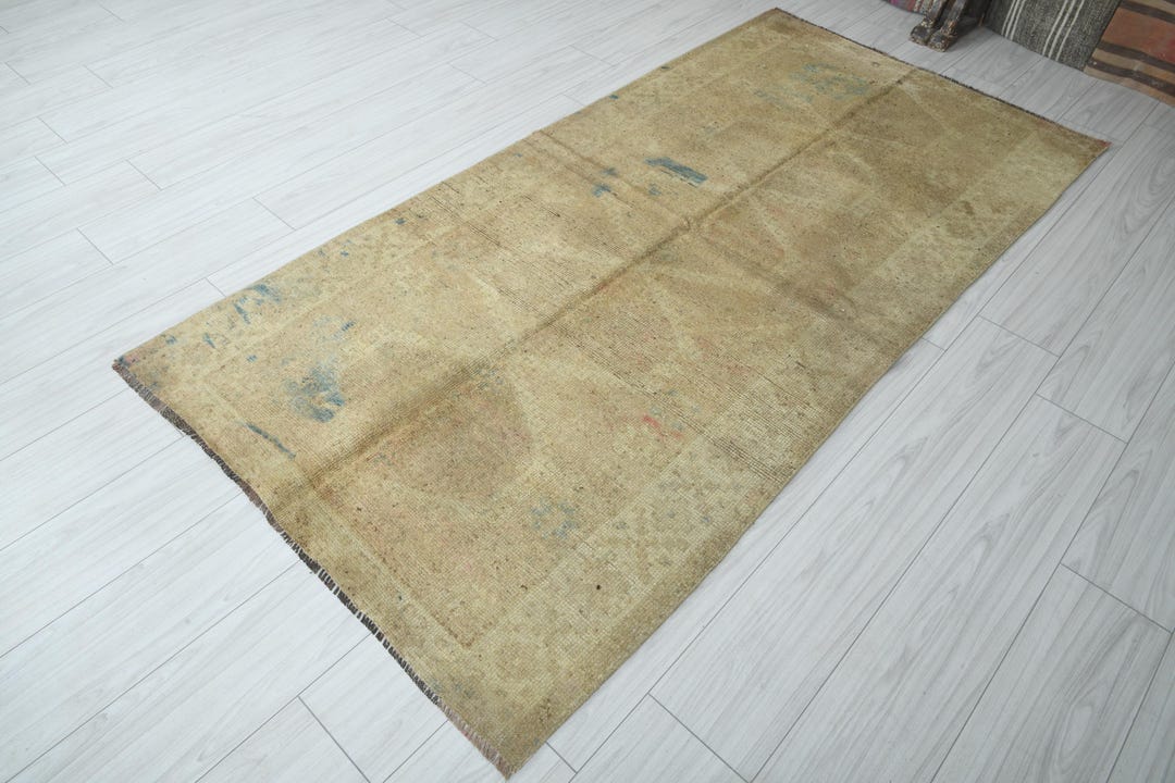 4x8 Inch Rug 4x8 Turkish Rug,vintage Area Rug,oushak Rug 4x8,natural Gift Rug,faded ...