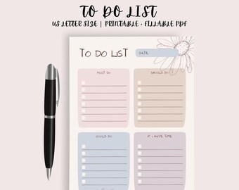 TO DO LIST, Daily To Do List, Digital To Do List Template, To Do List Template, To Do Planner Page, Digital Template Pdf, Big Happy Planner