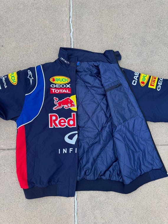 Red Bull Racing Jacket: Embroidered F1 Streetwear - Etsy
