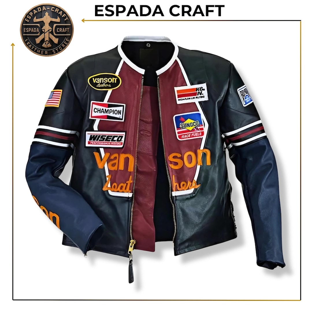 Vanson Leathers スカジャン VANSON LEATHERS MANX JACKET | FRENCH MONTANA COLLABORATION (4-12