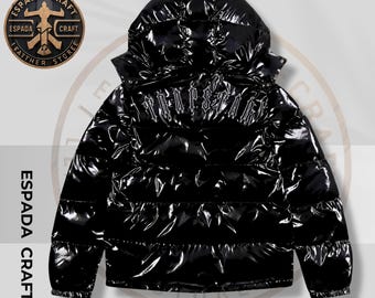 Trapstar Irongate Jacket Shiny Black | Men's Shiny Puffer Trapstar Irongate Jacket Shiny Black | Men's Shiny Puffer