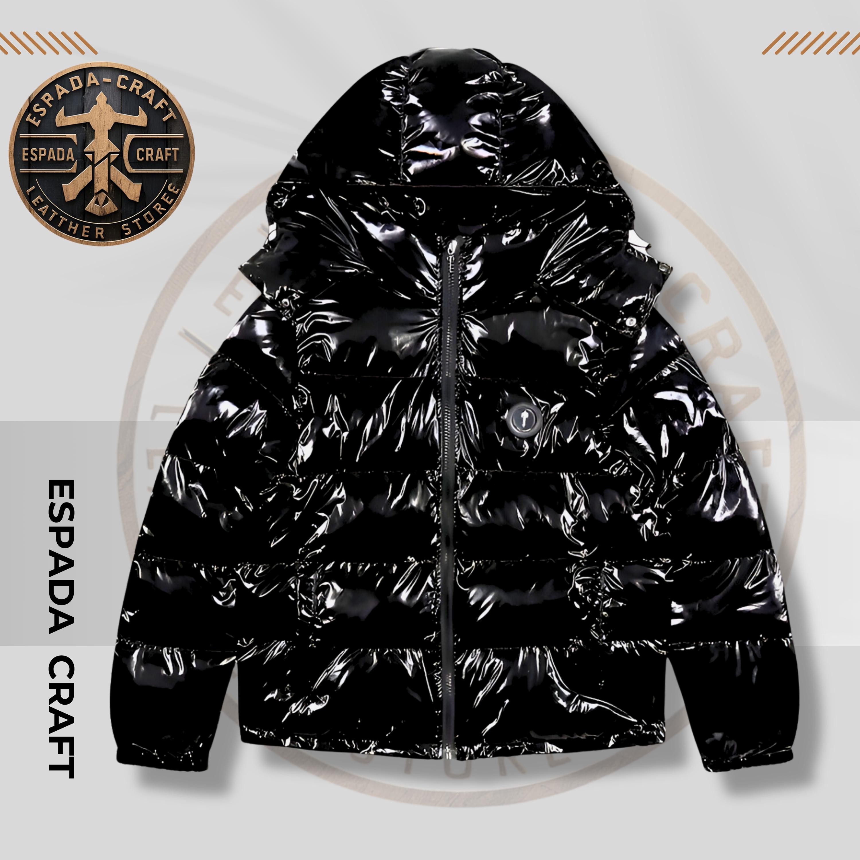 Trapstar Irongate Jacket Shiny Black | Men's Shiny Puffer Trapstar Irongate Jacket Shiny Black | Men's Shiny Puffer