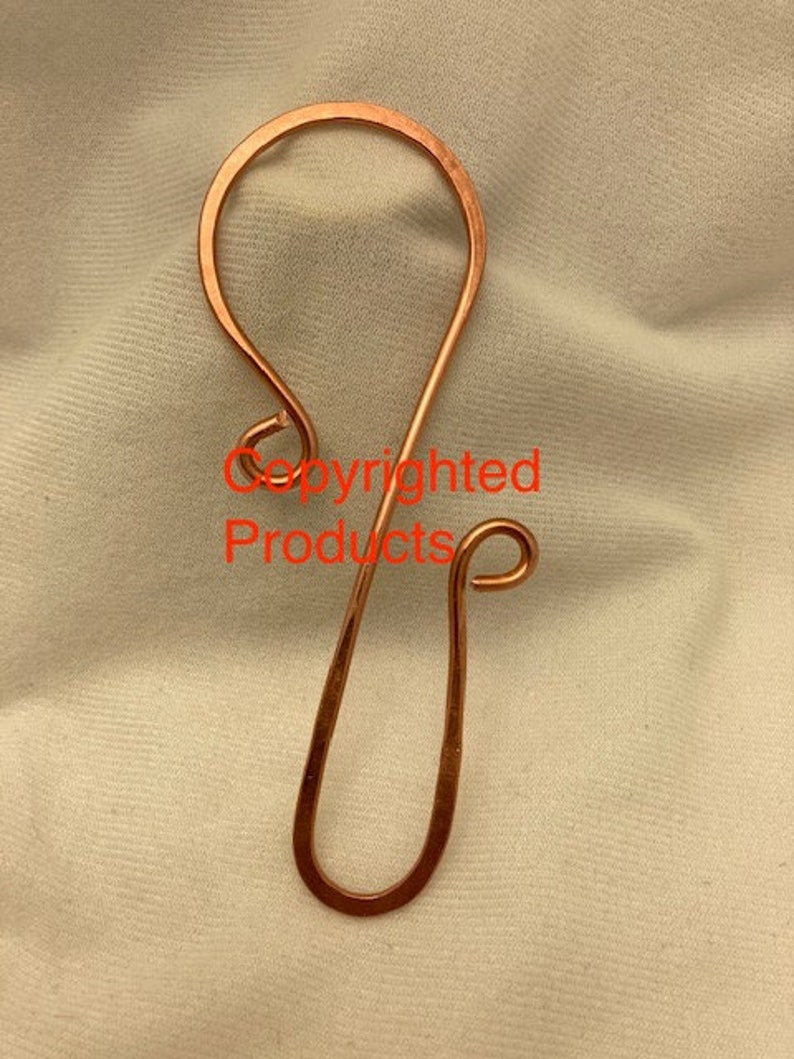 Copper Fancy S Hooks ONE Elongated S Hooks .copper Display Etsy