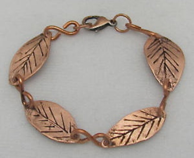 Pure Copper Bracelets Copper Wire Bracelets Custom Copper Bracelets. Copper Leaf Bracelet