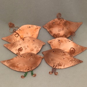 Christmas Tree Ornaments. Robin Tree Ornaments. Bird Ornaments. Copper Bird Ornament for your Tree.BUY A BIRD. Buy a ROBIN. Love x image 9