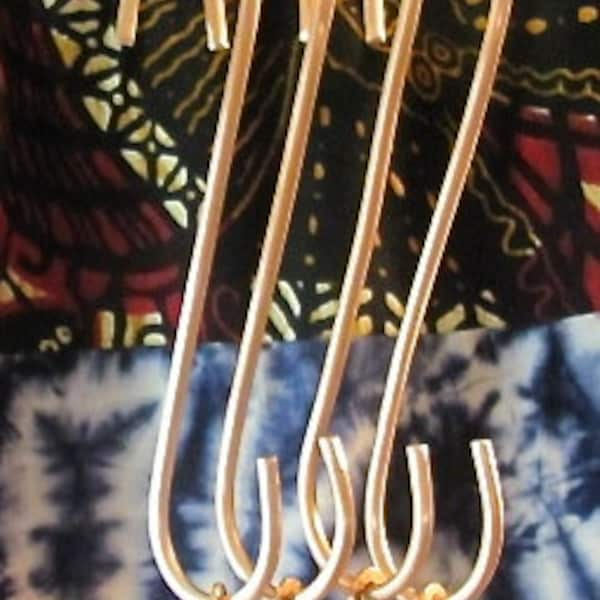 Copper Garden Plant (S) Elongated Hook with Infinity loop. ONE Heavy Duty Copper Hangers. Copper S Hooks. Pan Hooks. Pot Rack Hangers. USA.