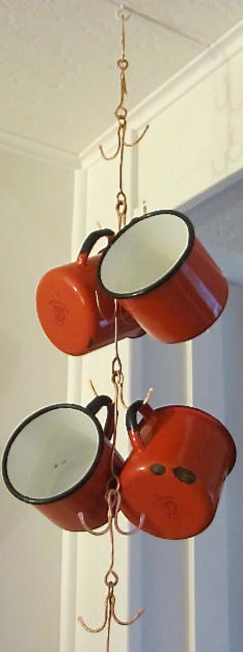 Copper Hanging Mug Holder Copper Kitchen Unique Display. Etsy