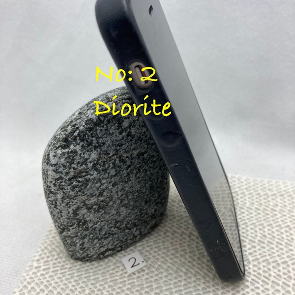 Phone Rock Stand, Phone Stone, Rest, Phone support, iphone lean-to, iPhone Stand,FREE Black or Cream Rubberized Mat. by: Jayne Bruck-Fryer.