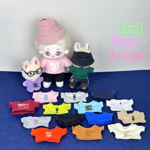 Protect the Dolls T-shirt, Custom 10cm 15cm 17cm 20cm Doll T-shirt, Personalized Text Logo Photo Cotton Doll Shirt Clothes