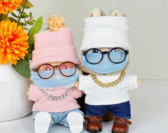 Gold Doll Chain Necklace, Silver Gold Doll Necklace, Cute Doll Necklaces, Doll Necklace Accessory