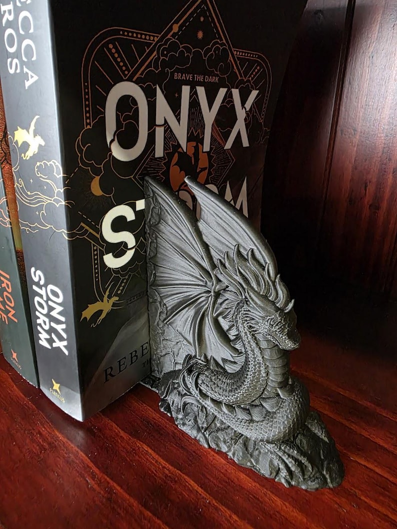 Serre-livres Dragon Majestueux – Décoration intérieure fantastique, cadeaux uniques pour les amoureux des livres image 4