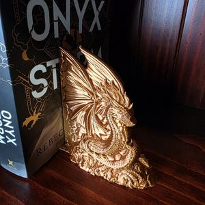Serre-livres Dragon Majestueux – Décoration intérieure fantastique, cadeaux uniques pour les amoureux des livres image 6