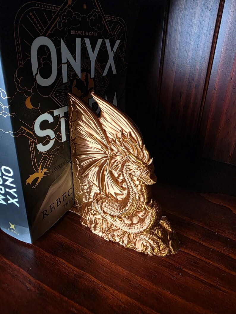 Serre-livres Dragon Majestueux – Décoration intérieure fantastique, cadeaux uniques pour les amoureux des livres image 6