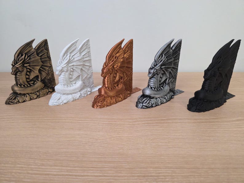 Serre-livres Dragon Majestueux – Décoration intérieure fantastique, cadeaux uniques pour les amoureux des livres image 10