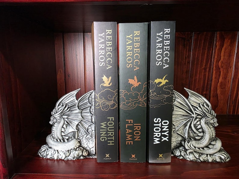 Majestic Dragon Bookends - Multiple Colors Available image 3
