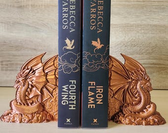 Majestic Dragon Bookends - Multiple Colors Available