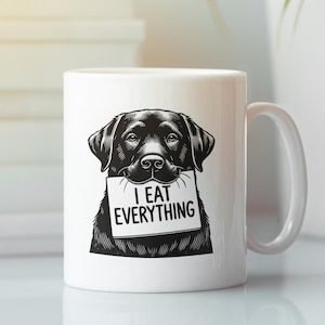 Black Labrador Retriever Coffee Mug | Black Lab Gift | Dog Lover | Funny Pet Gift |  Birthday Gift