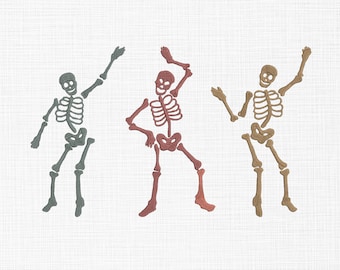 Dancing Skeleton Embroidery Design Skeleton Embroidery Design Bundle Embroidery Halloween Machine Embroidery 5 Sizes Digital Download