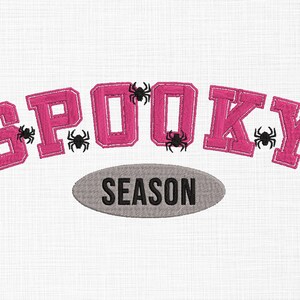 Spooky Season Embroidery Design Spooky Embroidery Design Halloween Design Trendy Machine Embroidery Design 5 Sizes Digital Download