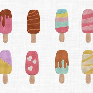 Ice Cream Embroidery Design Ice Cream Bundle Embroidery Design Ice Cream Lovers Embroidery Designs Sweet Embroidery Design 5 Sizes Download