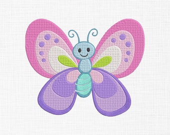 Cute Butterfly Embroidery design Baby Butterfly Embroidery Design Butterflies Embroidery Design Machine Embroidery 5 Sizes Digital Download