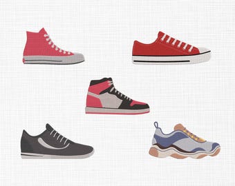 Diseño de bordado de zapatillas deportivas, diseño de bordado de zapatos, diseño de bordado a máquina, 5 tamaños, descarga