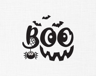 Boo Embroidery Design Halloween Boo Embroidery Design Happy Halloween Embroidery Design Boo Machine Embroidery 5 Sizes Digital Download
