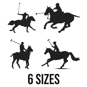 Polo Horse Embroidery Design - Polo Logo Embroidery Design - Horse Rider Embroidery D4esign - Polos Machine Embroidery Design Files -6 Sizes