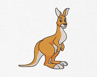 Cute Kangaroo Embroidery Design Animals Embroidery Design Kangaroo Embroidery Files Machine Embroidery Design 5 Sizes Digital Download