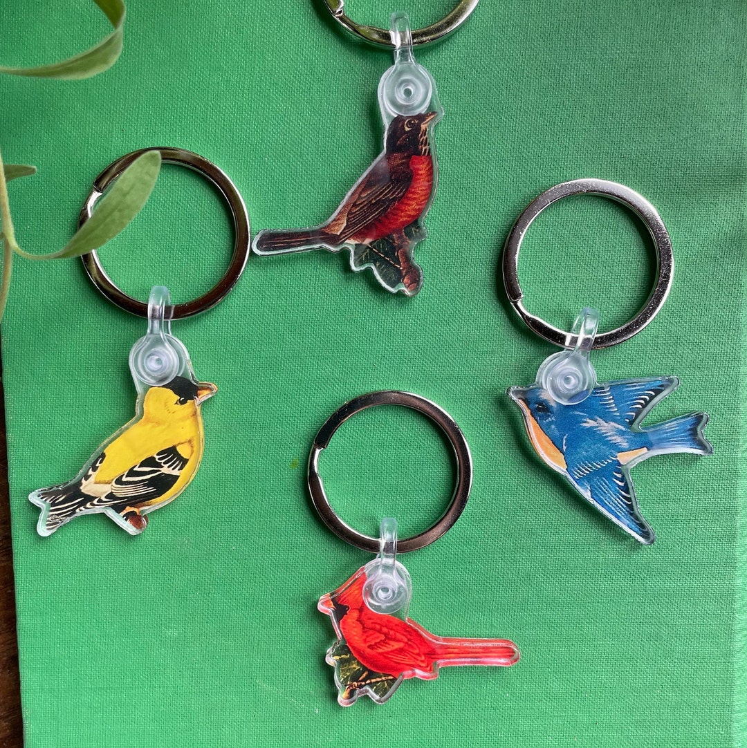 Bird Key Chains. Birding. Keychains. Gifts for Bird Lovers. Gifts for