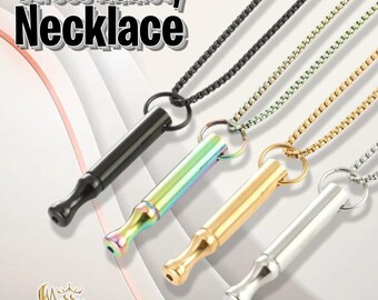 Anti Anxiety Necklace-Anxiety Breathing Necklace-Stress Relief-Whistle  Necklace-Exhale necklace-Meditation-Quit Smoking Aid-Gift