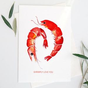 Postkarte "Shrimply Love You" (105mm x 148mm)