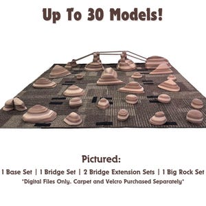 3D PRINT FILES: RC Rock Crawler Course Obstacles | 1/24 1/18 Scale | Configurable | 3D Printed | SCX24