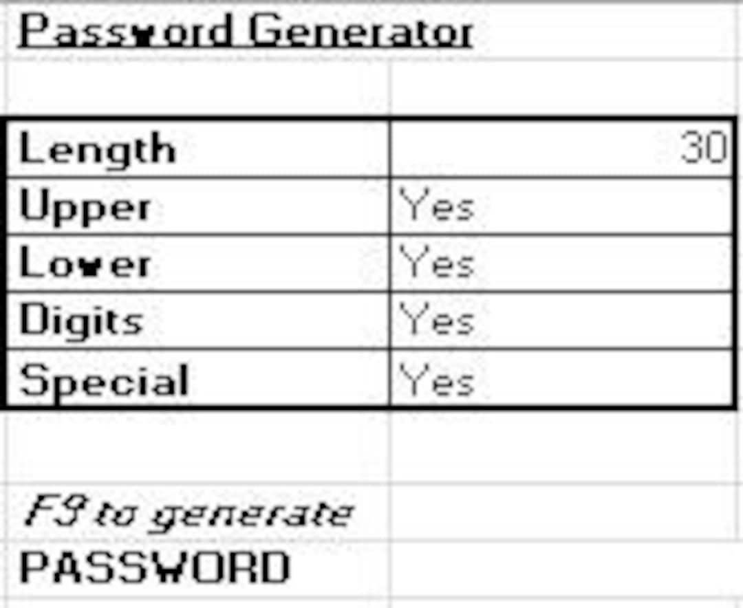 Simple Password Generator - Etsy
