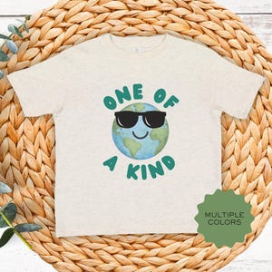 Earth Day One of a Kind Cool Kids Shirt, Eco-Friendly Children&#39;s Top, Funny Environmentalist Toddler Tshirt, Sustainable Baby, Toddler Tee