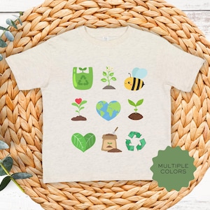 Earth Day Nature Lover Cool Kids Shirt, Eco-Friendly Children&#39;s Top, Funny Environmentalist Toddler Tshirt, Sustainable Baby, Toddler Tee