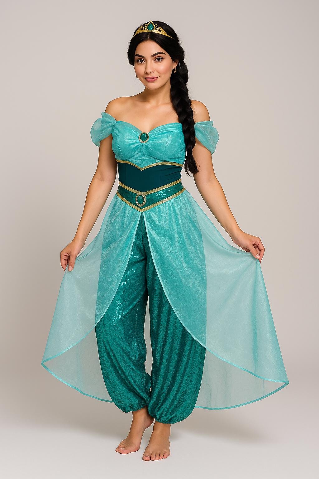 Halloween Costume Disfraz De Jasmine Mujer Danza Trajes De Jazmin