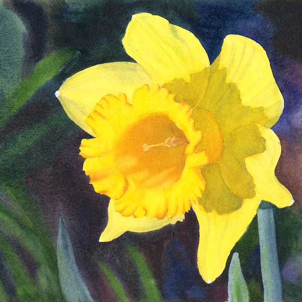 Daffodil Art Etsy
