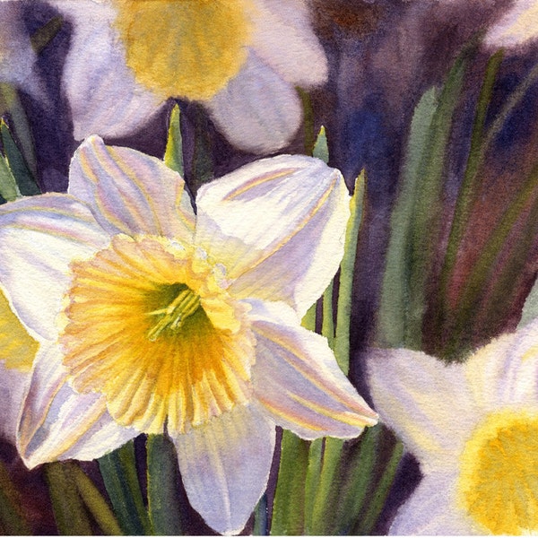 Daffodil Art Etsy