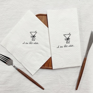 A Tini Bit Older Birthday Martini Napkins, Classy Martini Theme Napkins, Custom Party Cocktail Napkins, 40th Birthday Paper Napkins in Bulk