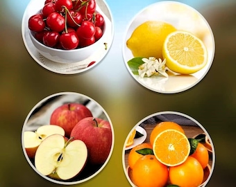 Dwarf Bonsai Fruit Tree Seeds: Organic Heirloom Lemon, Cherry, Apple, Orange