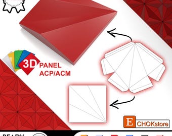 3D Panel Design for ACM ACP, CNC Cutting File, Architectural Facade Wall Cladding, Digital Download