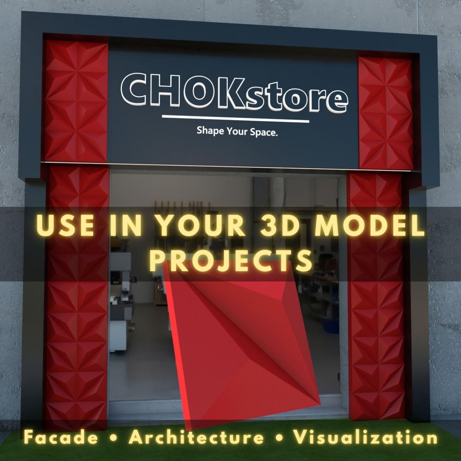 3D Acm Panel Design for CNC and 3D Modeling | Facade Cladding Vector ...