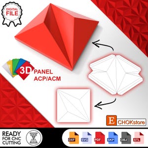 3D Acm Panel Design for CNC and 3D Modeling | Facade Cladding Vector ...