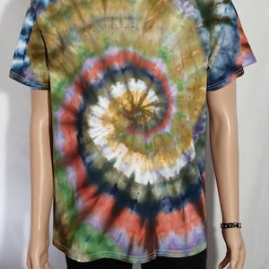 Tie Dye Shirt, Tie Dyed Shirt, Tiedye Shirt, Earthy Tie Dye, Spiral Tie Dye, Sz Large, Large Tie-Dye, Earth Tones Shirt, Tiedyed Shirt, A41