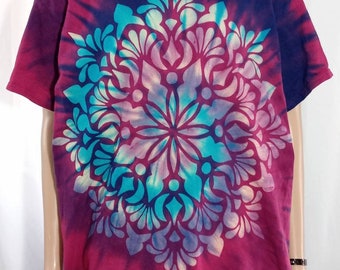 Tie Dye Shirt, Tie Dyed Shirt, Tiedye Shirt, Mandala Tie Dye, Rainbow Tie Dye, Snowflake Tie Dye, Reverse Tie Dye, Reversed Tie-dye, A15