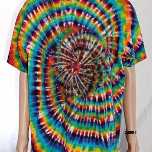 Tie Dye Shirt, Tie Dyed Shirt, Tiedye Shirt, Earthy Tie Dye, Switchback Tie Dye, Rainbow Tie Dye, Extra Large Tiedye, XL, Tiedyed Shirt, A23