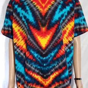 Tie Dye Shirt, Tie Dyed Shirt, Tiedye Shirt, Rainbow Tie Dye, Fire Tie Dye, Elements Tie Dye, Extra Large Tiedye, XL, Tiedyed Shirt, A29
