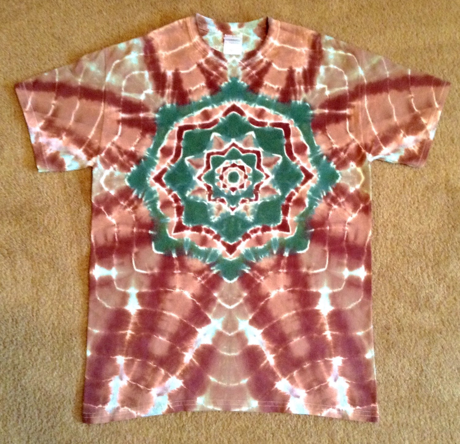 Camo Scrunch Tie Dye Tee M