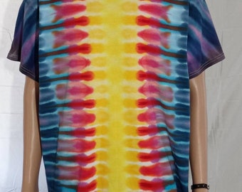 Tie Dye Shirt, Tie Dyed Shirt, Tiedye Shirt, Rainbow Tie Dye, Groovy Tie Dye, Hippie Tie Dye, Extra Large Tiedye, XL, Tiedyed Shirt, A36